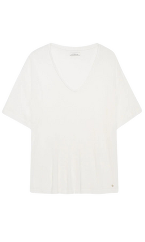 ANINE BING Vale Tee Off White Cashmere Blend