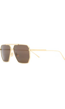 Load image into Gallery viewer, BOTTEGA VENETA Gold Frame Square Sunglasses
