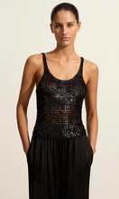 Load image into Gallery viewer, MATTEAU Crochet Sequins TanK
