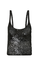 Load image into Gallery viewer, MATTEAU Crochet Sequins Tank
