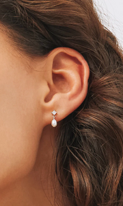SAINT VALENTINE | Aspen Mini Drop Earrings Silver