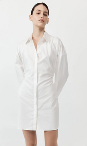 ST. AGNI Cotton Oversized Shirt Dress