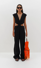 Load image into Gallery viewer, BASSIKE Knot Detail Gauze Jumpsuitv
