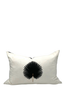 Load image into Gallery viewer, CUSHION | Black Embroidered Palm
