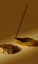 Load image into Gallery viewer, COREY ASHFORD Brass Oyster Incense Holder
