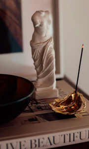 COREY ASHFORD Brass Oyster Incense Holder
