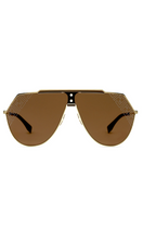 Load image into Gallery viewer, FENDI | Gold Wrap Sunglasses | Black
