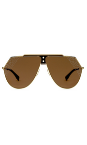 FENDI | Gold Wrap Sunglasses | Black