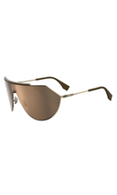 Load image into Gallery viewer, FENDI | Gold Wrap Sunglasses | Black
