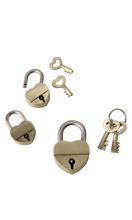 Load image into Gallery viewer, BRASS LOVE LOCK | Small
