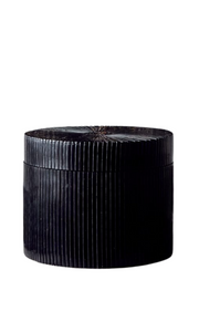 Round Black Horn Box