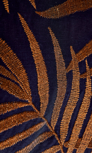 CUSHION | Embroidered Linen Palm