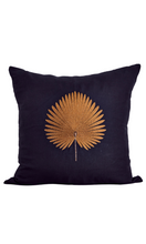 Load image into Gallery viewer, CUSHION | Bronze Embroidered Palm
