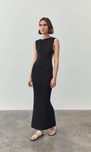 Load image into Gallery viewer, ST.AGNI Cut Out Knit Midi Dress Black
