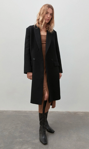 ST. AGNI Double Breasted Wool Coat