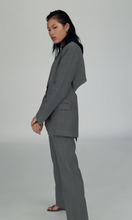 Load image into Gallery viewer, ST.AGNI Linen Cut Out Blazer Castor Grey
