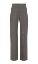Load image into Gallery viewer, ST.AGNI Linen Mid Rise Straight Pants Castor Grey
