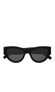 SAINT LAURENT | Thick Logo Cat Eye Sunglasses
