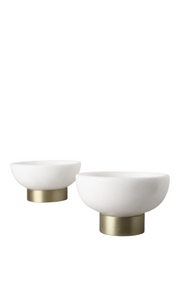 MARBLE | Brass Footed Bowl