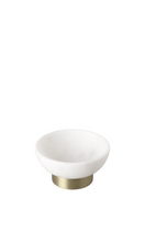 Load image into Gallery viewer, MARBLE | Brass Footed Bowl
