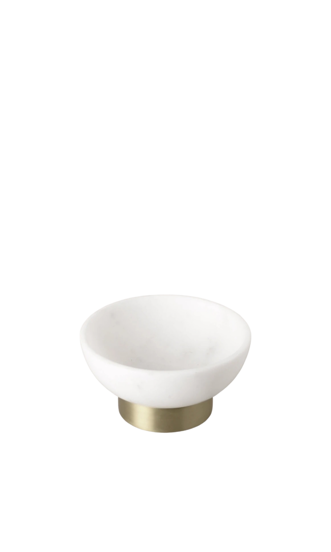 MARBLE | Brass Footed Bowl
