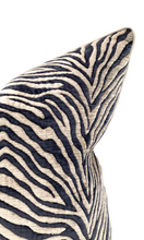 Load image into Gallery viewer, CUSHION | Velvet Zebra | Stone Charcoal
