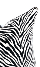 Load image into Gallery viewer, CUSHION | Velvet Zebra | Black Ivory
